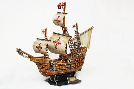 Ship flagship santa maria. Free illustration for personal and commercial use.