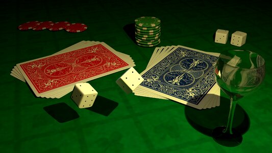 Card game poker game casino. Free illustration for personal and commercial use.