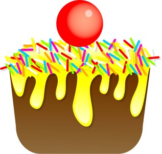 Cake cupcake confectionery. Free illustration for personal and commercial use.