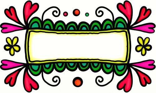 Shapes banner border. Free illustration for personal and commercial use.