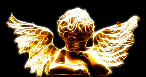 Angel wings angelic spiritual. Free illustration for personal and commercial use.