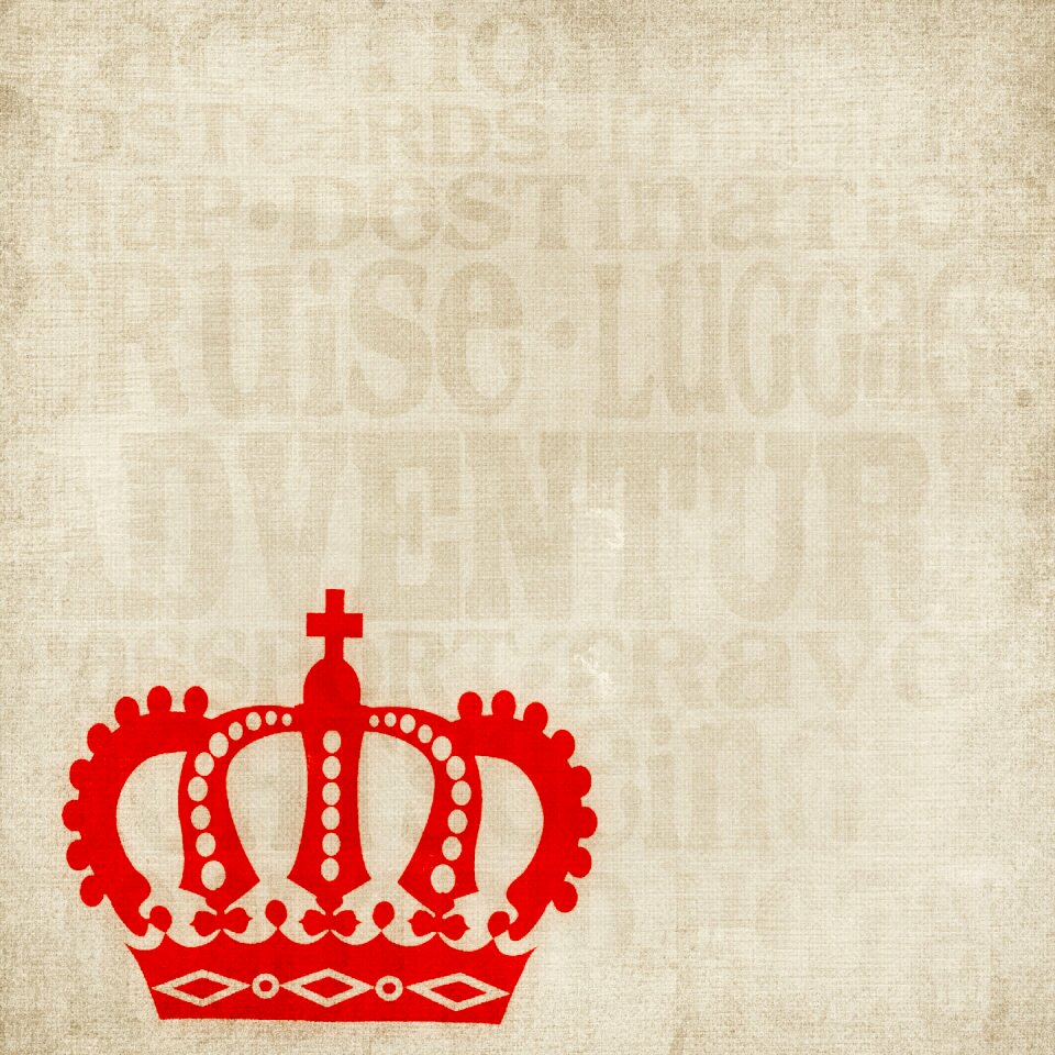 Crown decor travel. Free illustration for personal and commercial use.