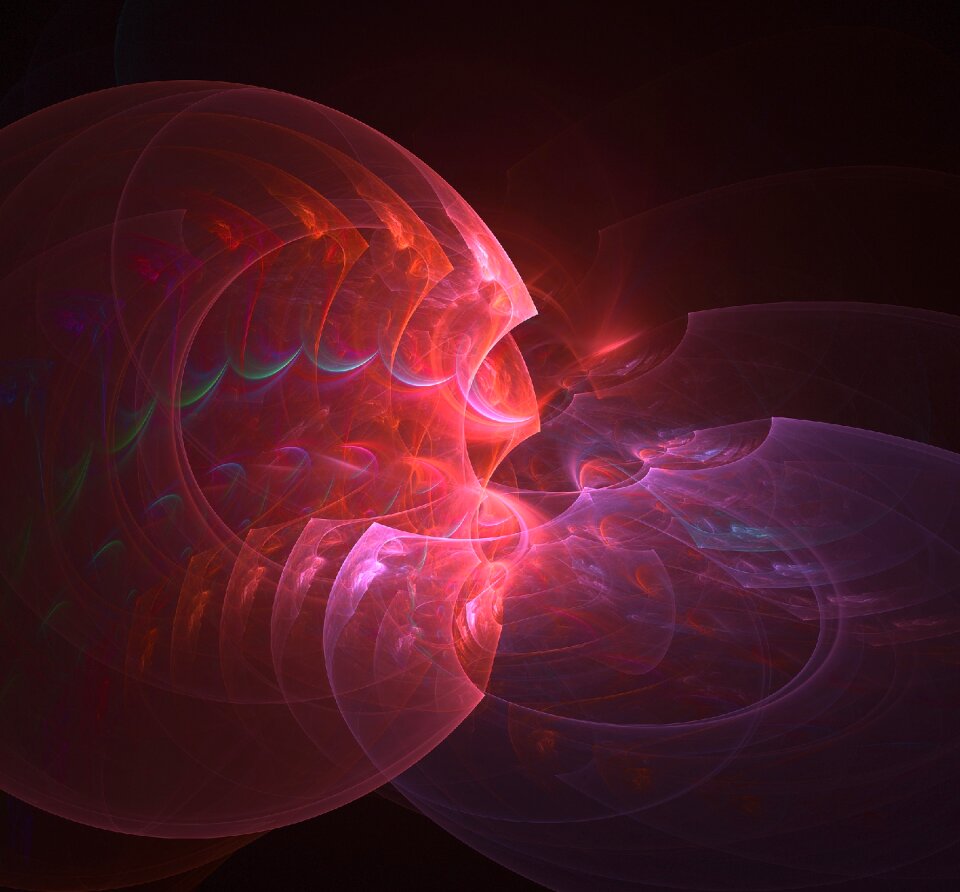 Fractal energy light. Free illustration for personal and commercial use.