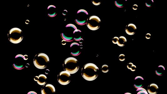 Soapy water float make soap bubbles. Free illustration for personal and commercial use.