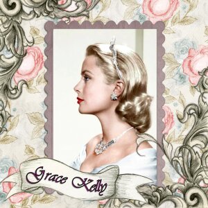 Grace kelly tribute art. Free illustration for personal and commercial use.