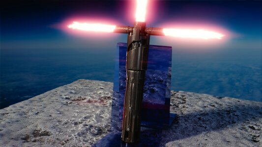 Lightsaber fantasy saber. Free illustration for personal and commercial use.
