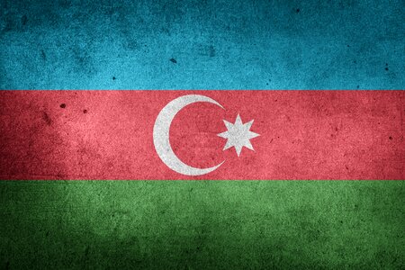Caucasus middle east national flag. Free illustration for personal and commercial use.