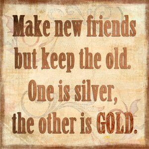Friends old gold. Free illustration for personal and commercial use.