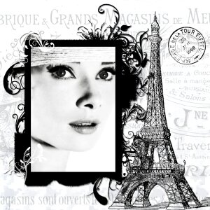 Vintage eiffel abstract. Free illustration for personal and commercial use.