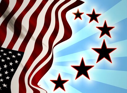 America american flag background. Free illustration for personal and commercial use.
