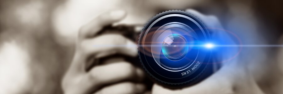 Camera recording photograph. Free illustration for personal and commercial use.