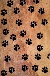 Scrapbooking paw prints paw. Free illustration for personal and commercial use.