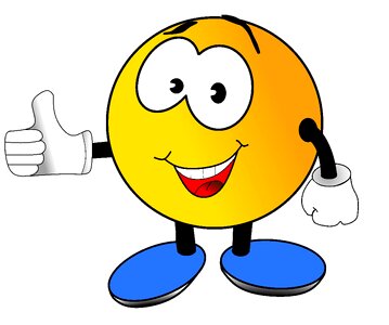 Cool thumb smiley. Free illustration for personal and commercial use.