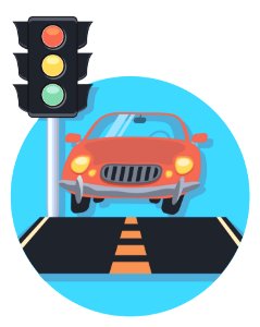 City traffic icon. Free illustration for personal and commercial use.