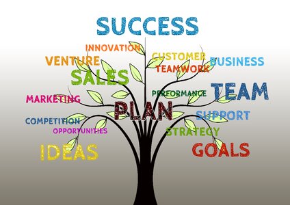 Success team teamwork. Free illustration for personal and commercial use.