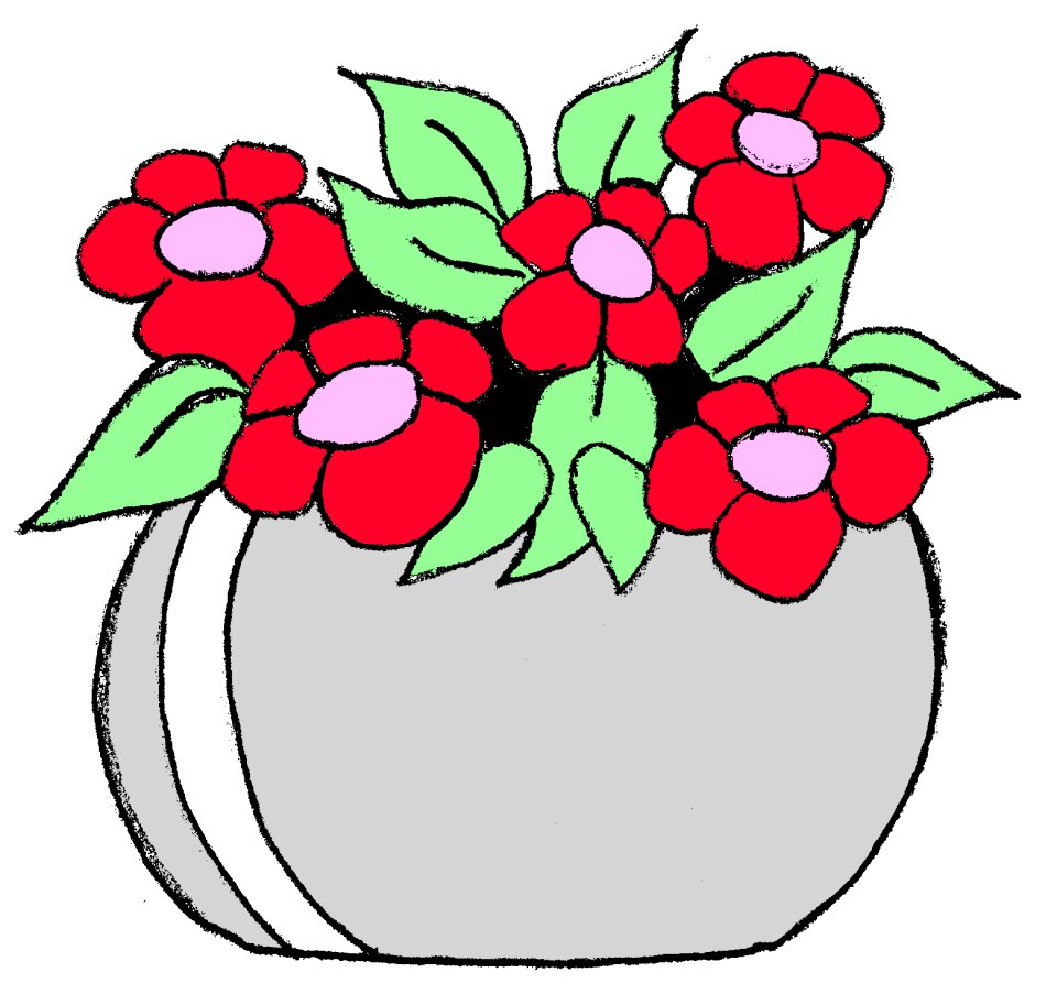 Black And White Illustration Of Red Flowers Seen In The Countryside Can Be  Used As Teaching Material For Teachers To Make Childrens Books Or Have  Parents Use To Make Documents Accompany The