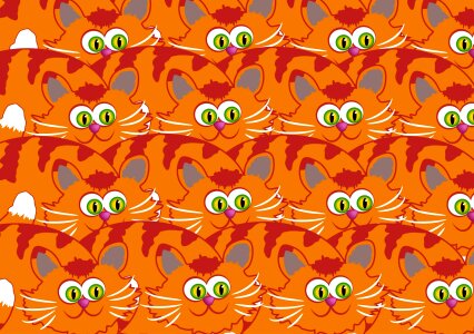 Mammal cartoon pattern. Free illustration for personal and commercial use.