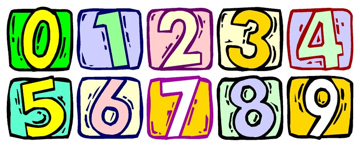 Kids set digit. Free illustration for personal and commercial use.