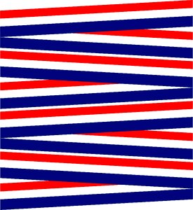Patriotic ribbons bands. Free illustration for personal and commercial use.