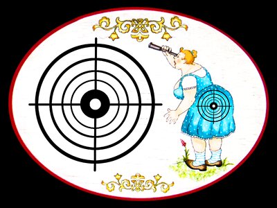 Middle center archery. Free illustration for personal and commercial use.