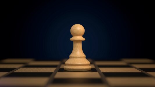 Game wooden chess piece. Free illustration for personal and commercial use.