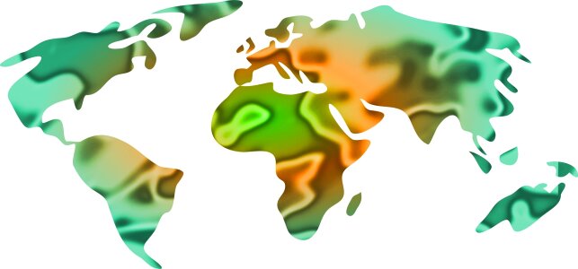 Country continents geography. Free illustration for personal and commercial use.
