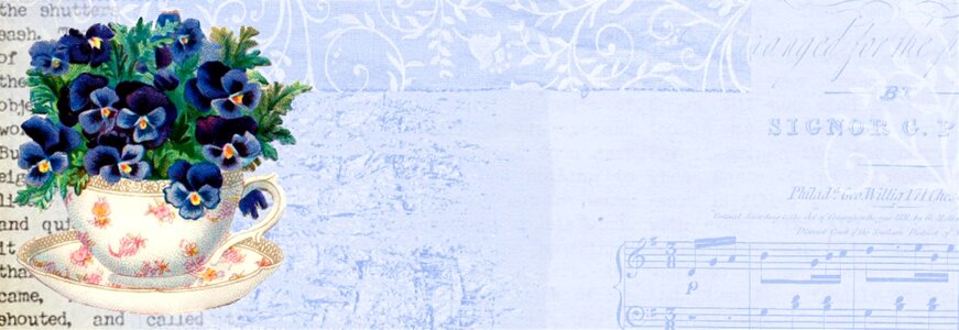 Blue banner web. Free illustration for personal and commercial use.