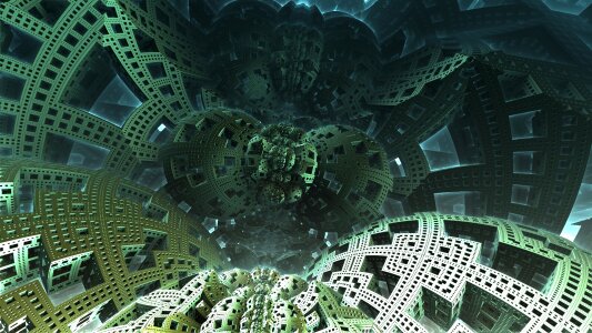 Fractal sci-fi Free illustrations. Free illustration for personal and commercial use.