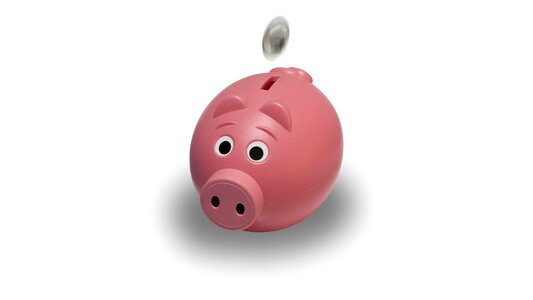 Piggy bank finance. Free illustration for personal and commercial use.