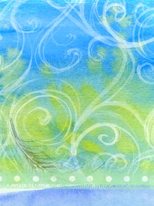 Green blue watercolor. Free illustration for personal and commercial use.