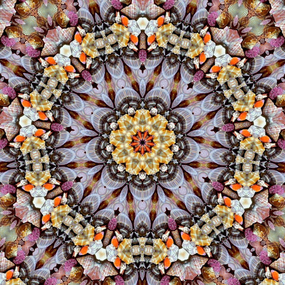 Kaleidoscope concentric creativity. Free illustration for personal and commercial use.
