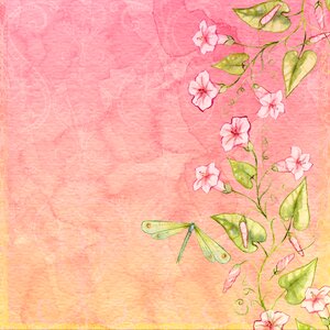 Pink scrapbooking page. Free illustration for personal and commercial use.