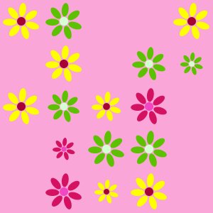 Flowers pretty pink background. Free illustration for personal and commercial use.