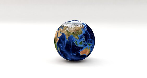 Planet earth globe sphere. Free illustration for personal and commercial use.