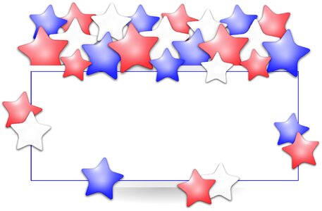Shape rectangle stars. Free illustration for personal and commercial use.