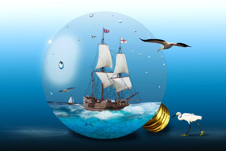 Sailing boat boat ship. Free illustration for personal and commercial use.