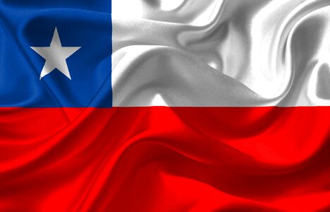 Chilean flag flag of chile america. Free illustration for personal and commercial use.