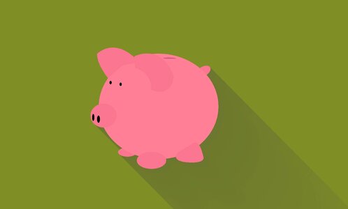 Finance pig business. Free illustration for personal and commercial use.