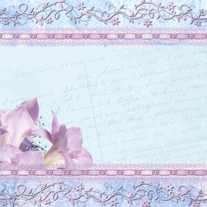 Lily scrapbook vintage. Free illustration for personal and commercial use.