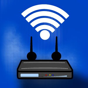 Wireless computer fritzbox. Free illustration for personal and commercial use.