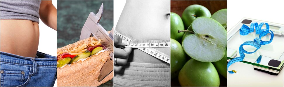 Fitness collage dieting. Free illustration for personal and commercial use.