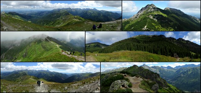 Tourism landscape the high tatras. Free illustration for personal and commercial use.