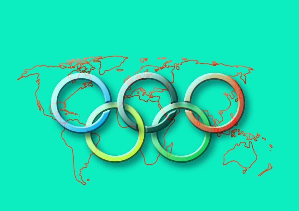 Ground olympic games olympic logo. Free illustration for personal and commercial use.