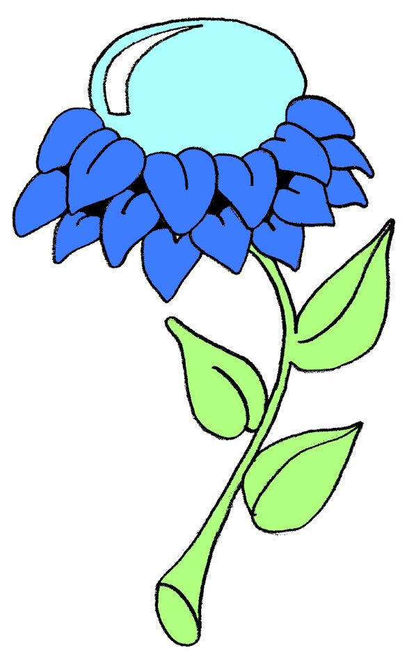 Blue drawing Free illustrations. Free illustration for personal and commercial use.