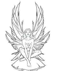 Drawing design female. Free illustration for personal and commercial use.