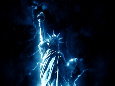 America statue freedom. Free illustration for personal and commercial use.