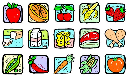 Healthy food fresh diet. Free illustration for personal and commercial use.