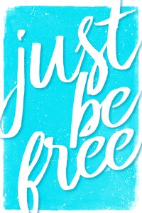 Be free grunge message. Free illustration for personal and commercial use.