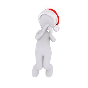 Figure christmas 3d model. Free illustration for personal and commercial use.
