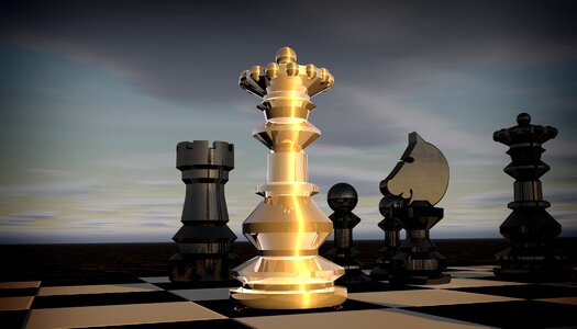 Bauer chess chess game. Free illustration for personal and commercial use.